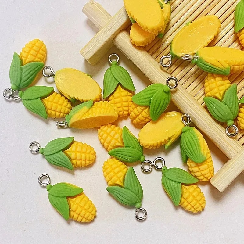 Art Craft Resin - 20Pcs Funny Mini Corn Vegetable Resin