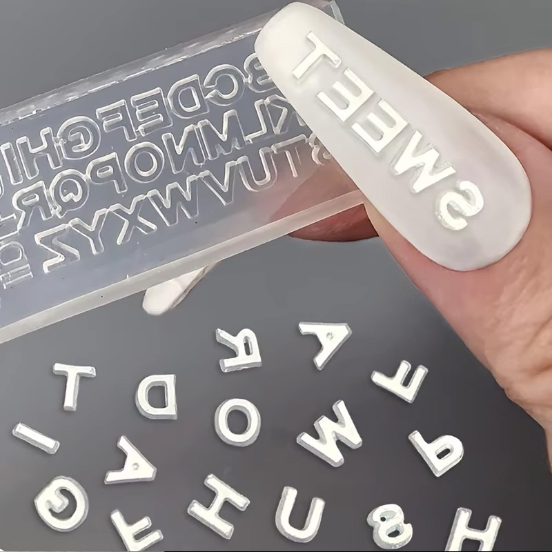 Art And Craft Letter Z - 3D Letter Nail Art Silicone Mold