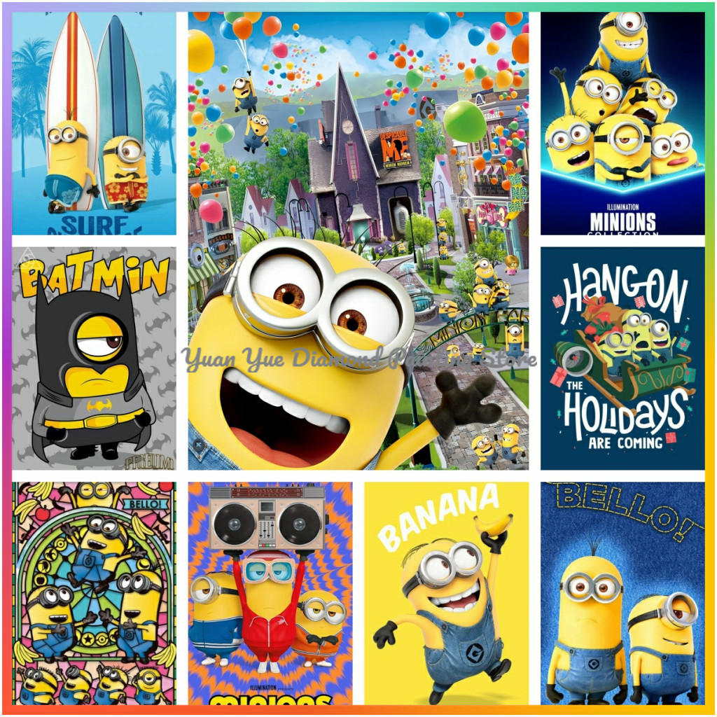 Art Craft Love - 1pc frameless Diamond Painting Cute-M-Minions Cartoon