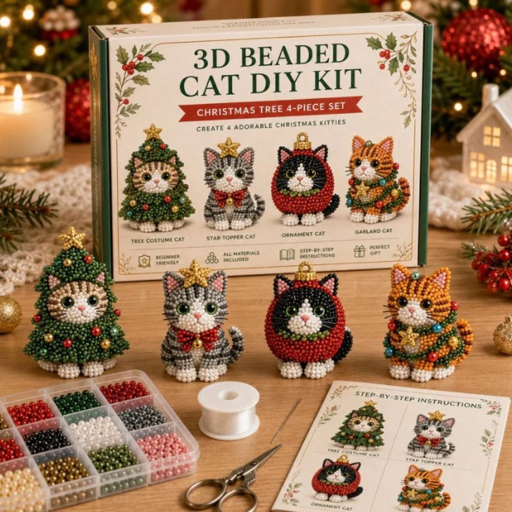 Art Craft Rainbow - Tiny Beads 3D Beaded Animal Kit