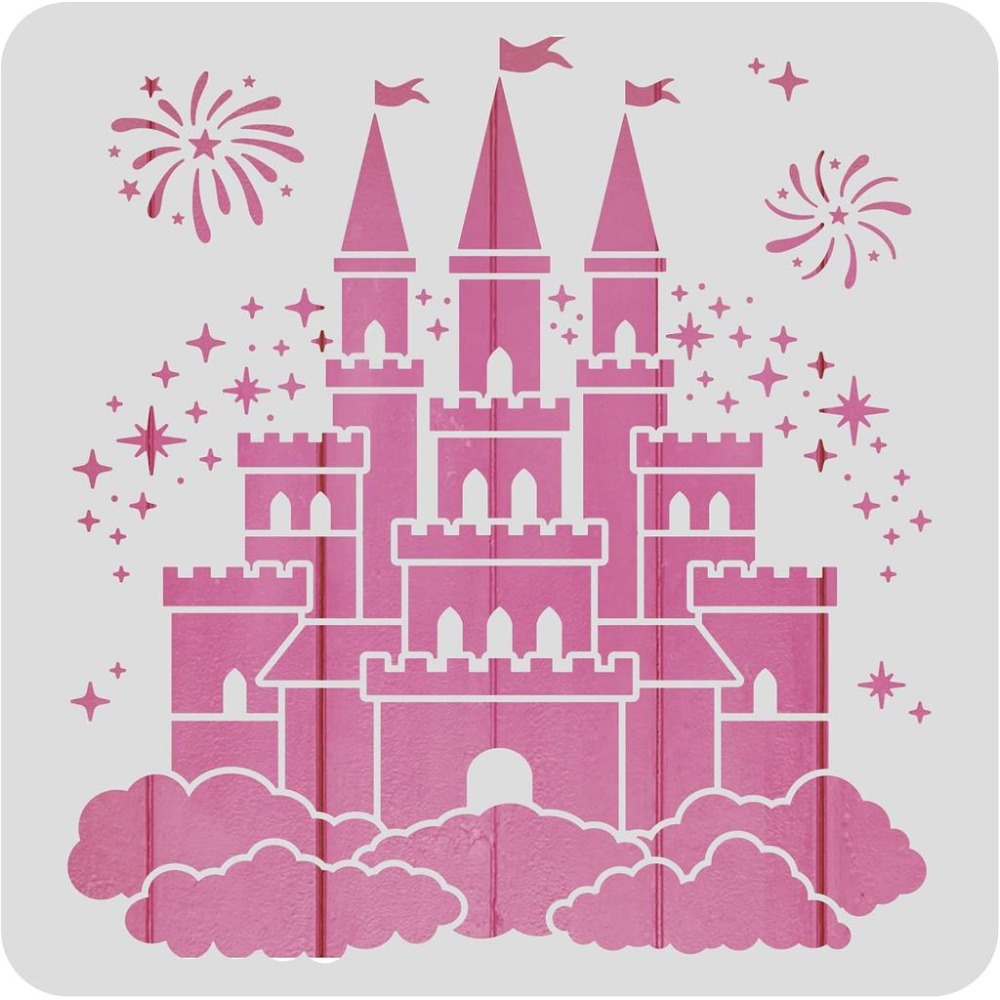 Art Craft Template - Castle Plastic Painting Stencil 12x12 Star
