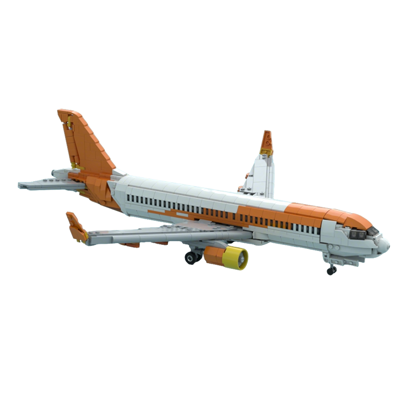 Art Craft Easy Ideas - 1100pcs MOC Easy Jet Airbuss A320