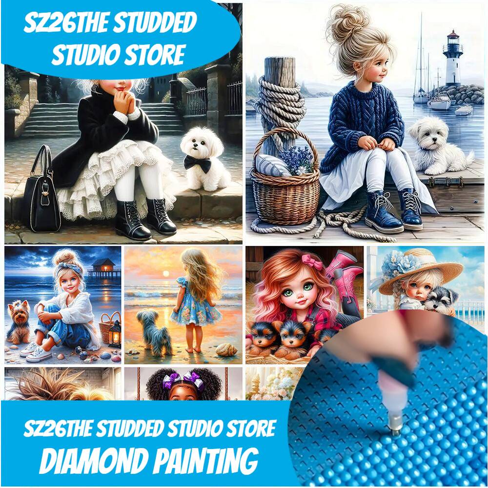 Art Craft Animals - Sz26The Studded Diy Diamond Mosaic Portrait