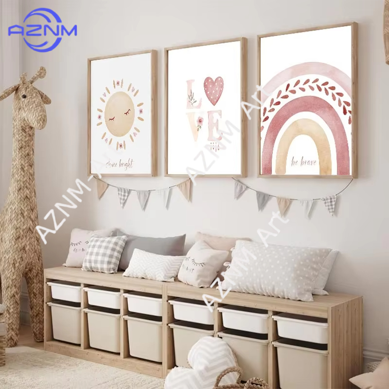 Art Craft Love - 1PC/3PCS Style Rainbow Series Canvas Painting