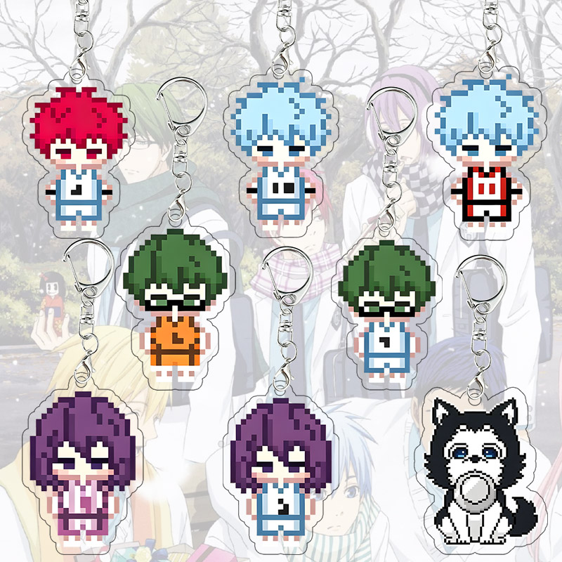 Art Craft Gifts - Kuroko's Basketball Pixel Art Acrylic Keychain