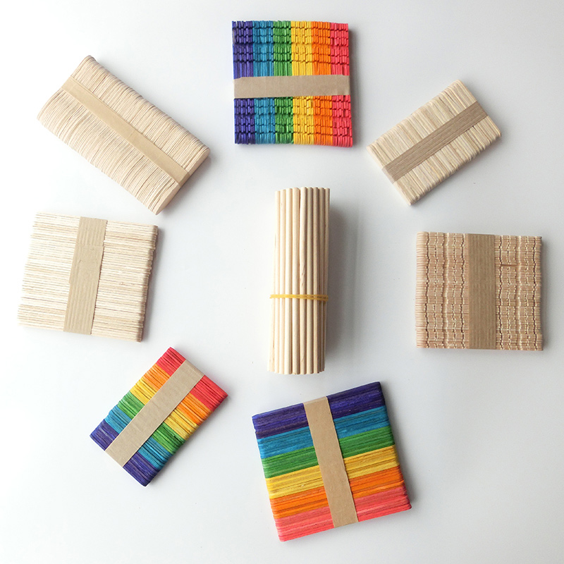Art Craft With Ice Cream Stick - Ice Cream Sticks 50 Pcs Natural