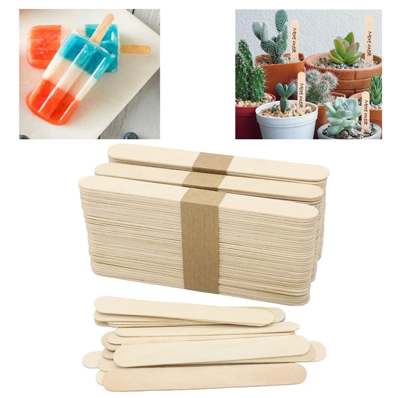 Art Craft With Ice Cream Stick - ﻿ 50/100Pcs Popsicle Sticks Pure Natural