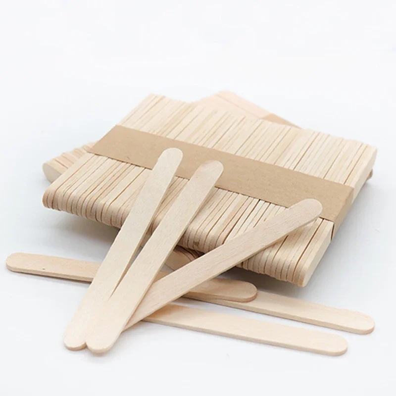 Art Craft With Ice Cream Stick - 50pcs Ice Cream Popsicle Sticks Natural