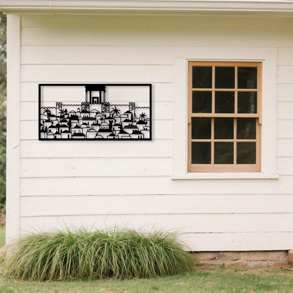 Art & Craft Paper Origami - CIFBUY Metal Wall Art Jerusalem Mural