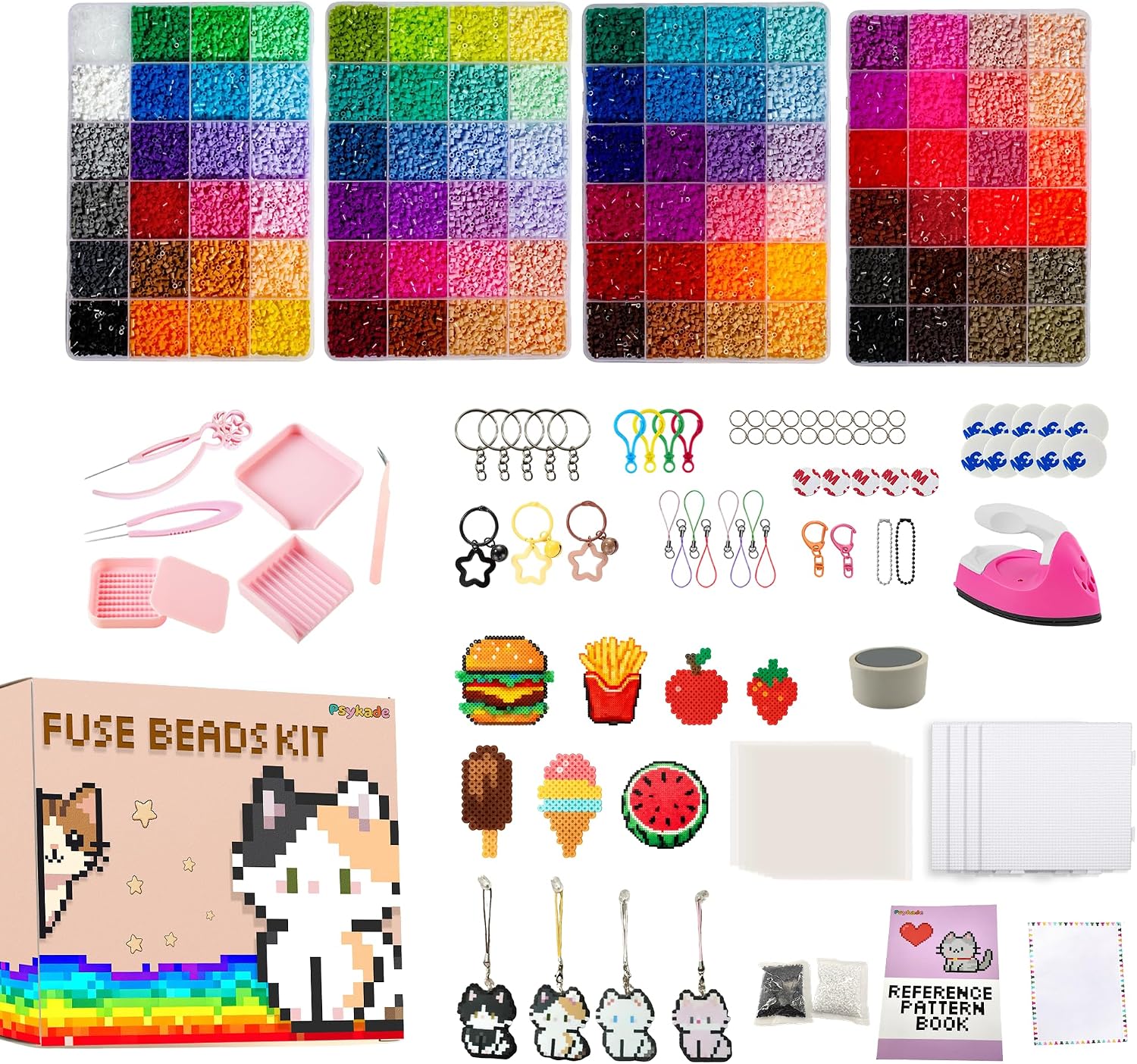 Art Craft Gifts - Fuse Beads Kit-Easy DIY-96 Colors 53000