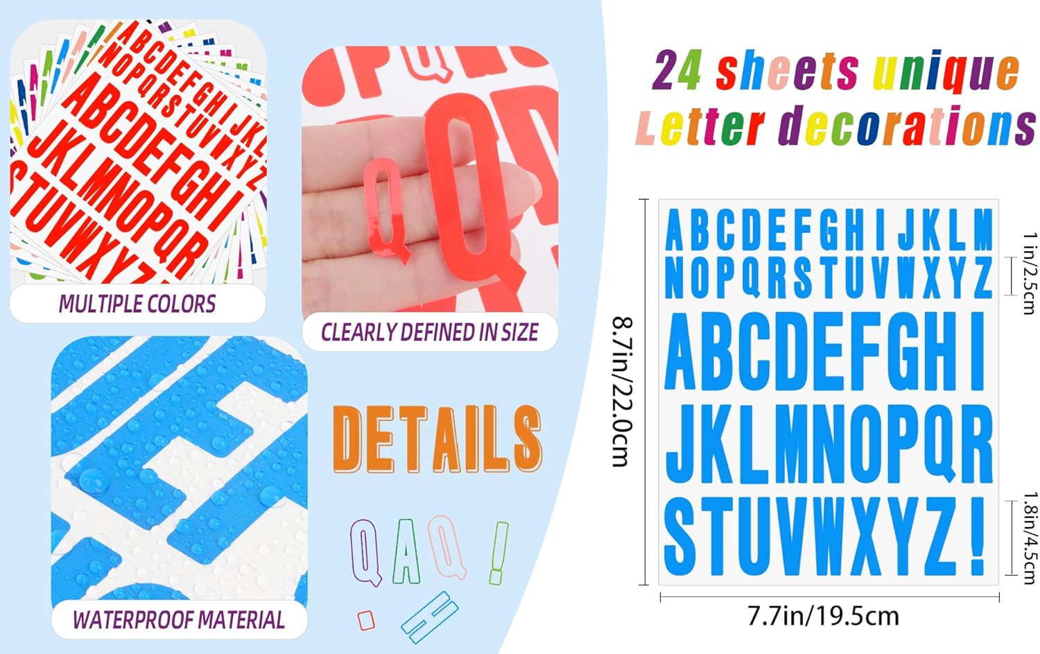 12 sheets 1 inch 2 inch Letter - Art And Craft Letter Z ulasan dan harga