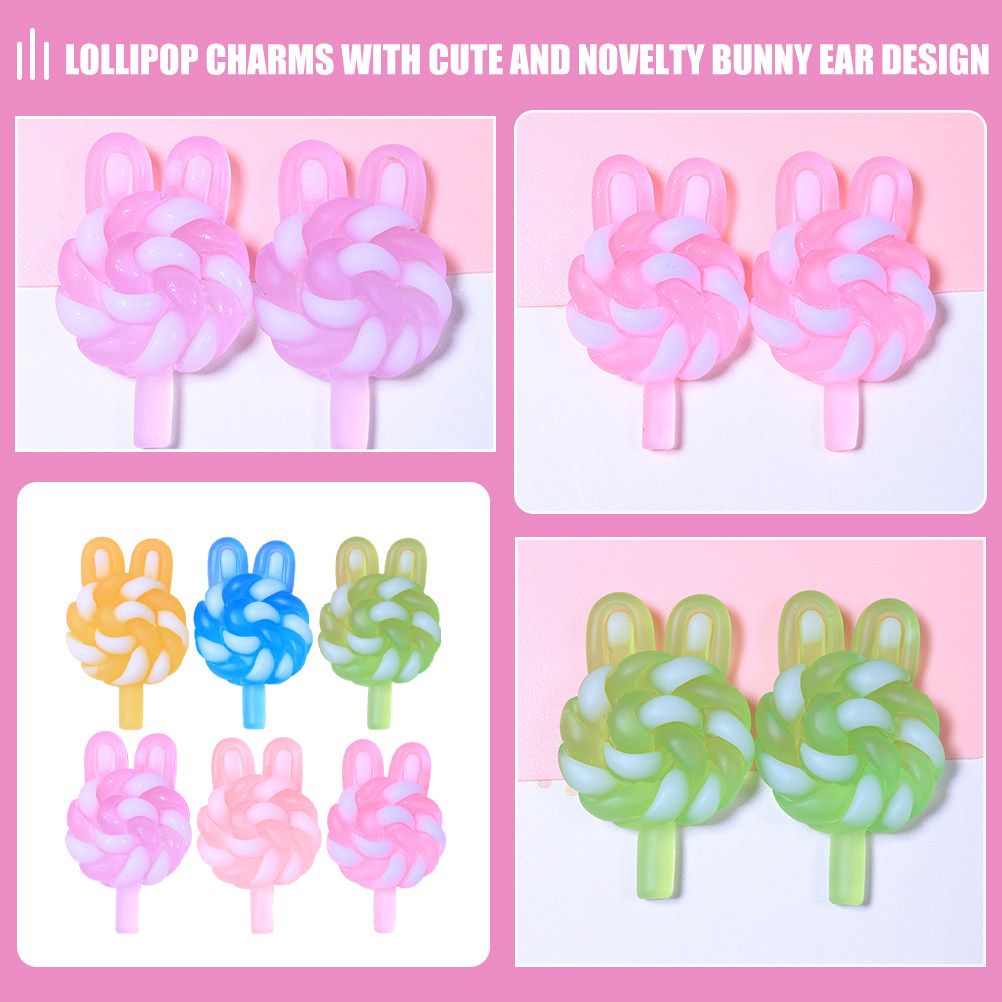 24Pcs Cute Cartoon Lollipop Ch - Art Craft Resin ulasan dan harga
