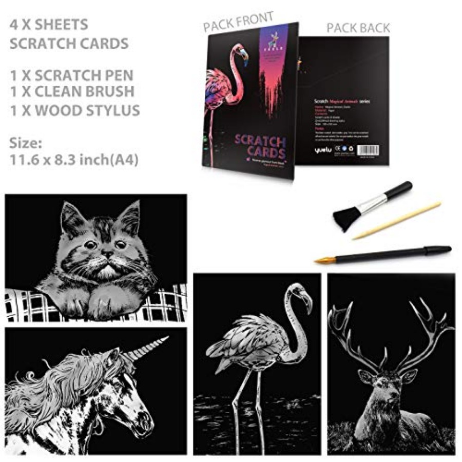 Rainbow Scratch Art Painting P - Art Craft Rainbow ulasan dan harga