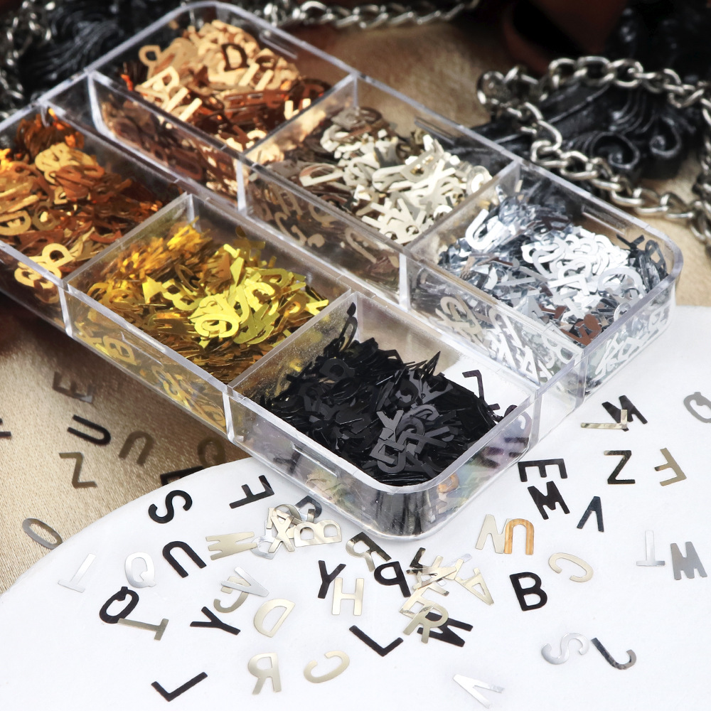 6-Grid Box Metallic Alphabet N - Art And Craft Letter Z ulasan dan harga