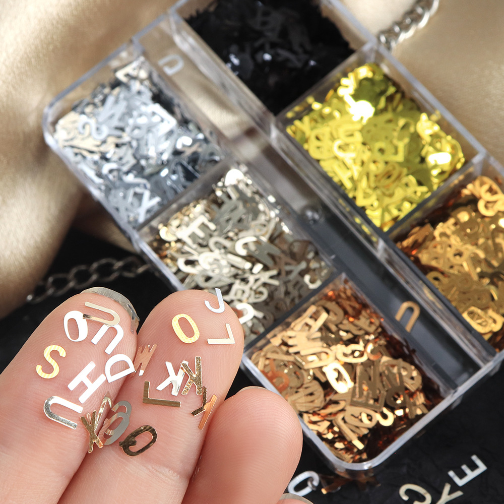 6-Grid Box Metallic Alphabet N - Art And Craft Letter Z ulasan dan harga
