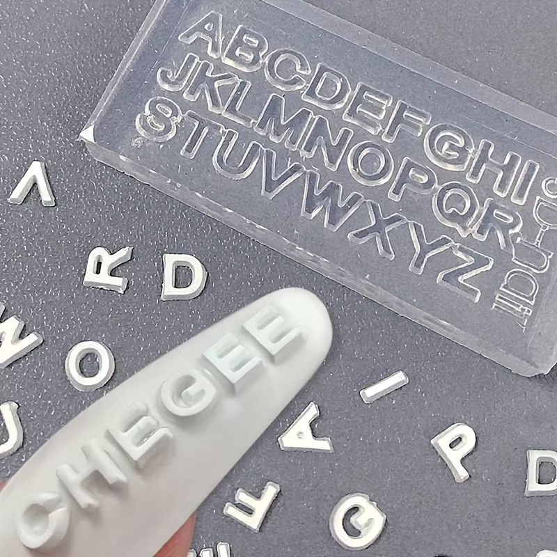 3D Letter Nail Art Silicone Mo - Art And Craft Letter Z ulasan dan harga