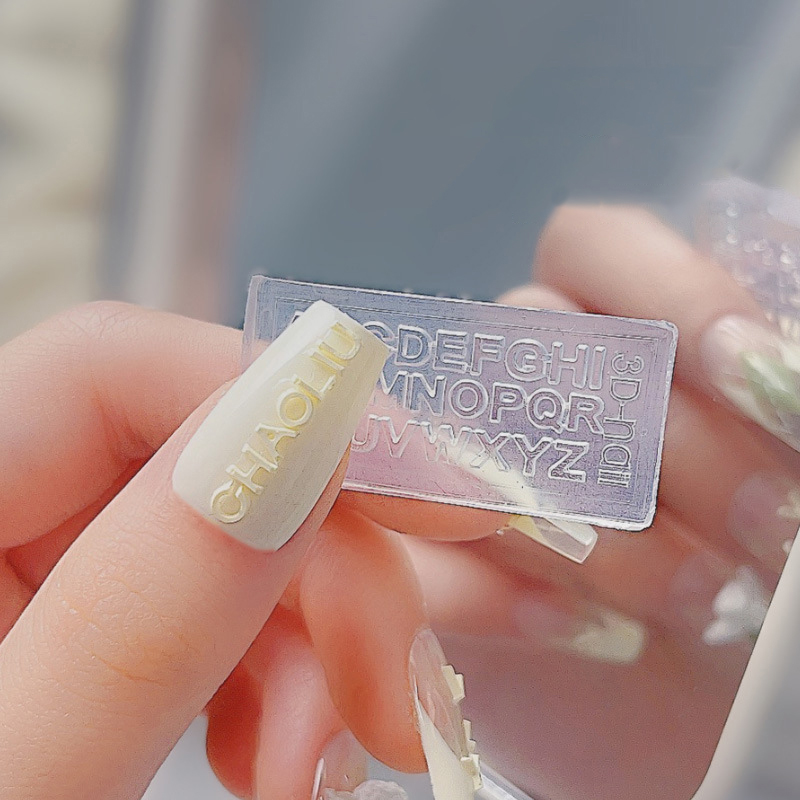 A-Z Letters Nail Art Silicone  - Art And Craft Letter Z ulasan dan harga