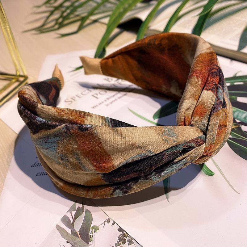 Tie-Dye Printed Headband - Vin - Silk Painting Dye ulasan dan harga