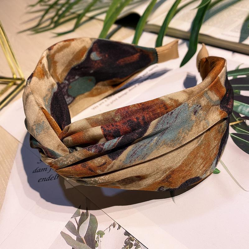 Tie-Dye Printed Headband - Vin - Silk Painting Dye ulasan dan harga