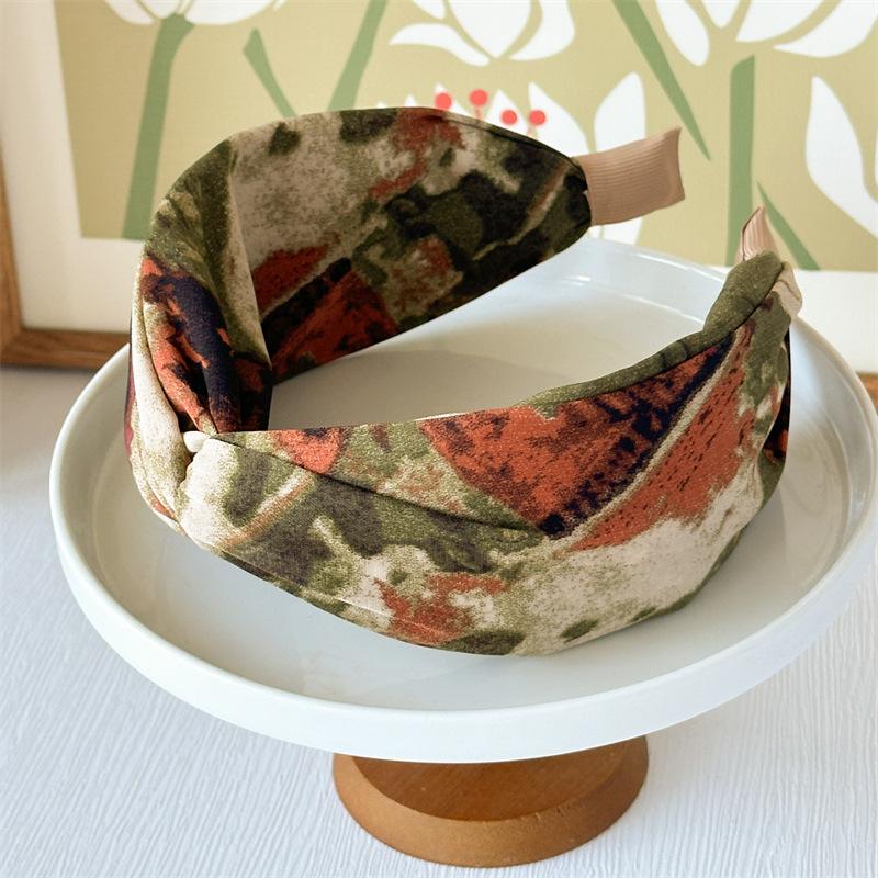 Tie-Dye Printed Headband - Vin - Silk Painting Dye ulasan dan harga