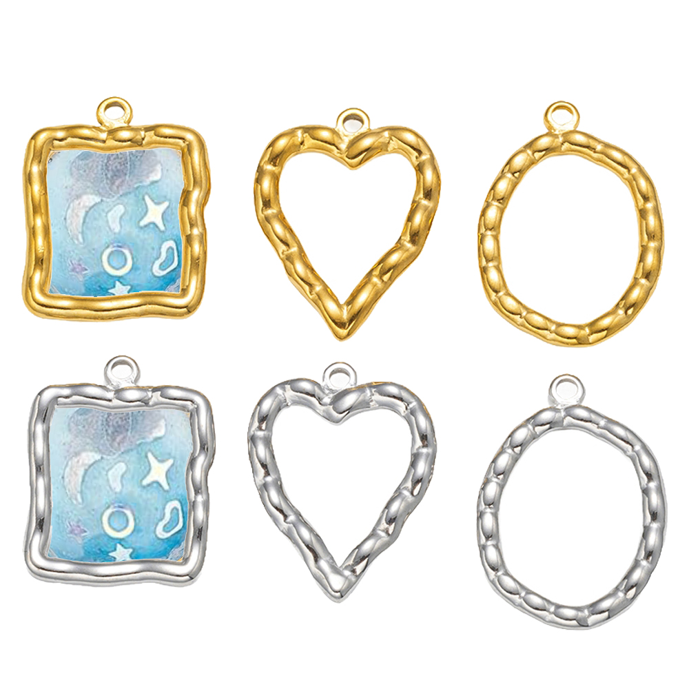 5pcs Stainless Steel Heart Rou - Art Craft Resin ulasan dan harga