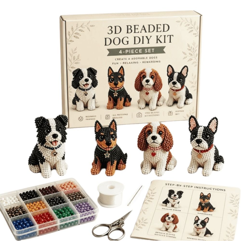 Tiny Beads 3D Beaded Animal Ki - Art Craft Animals ulasan dan harga