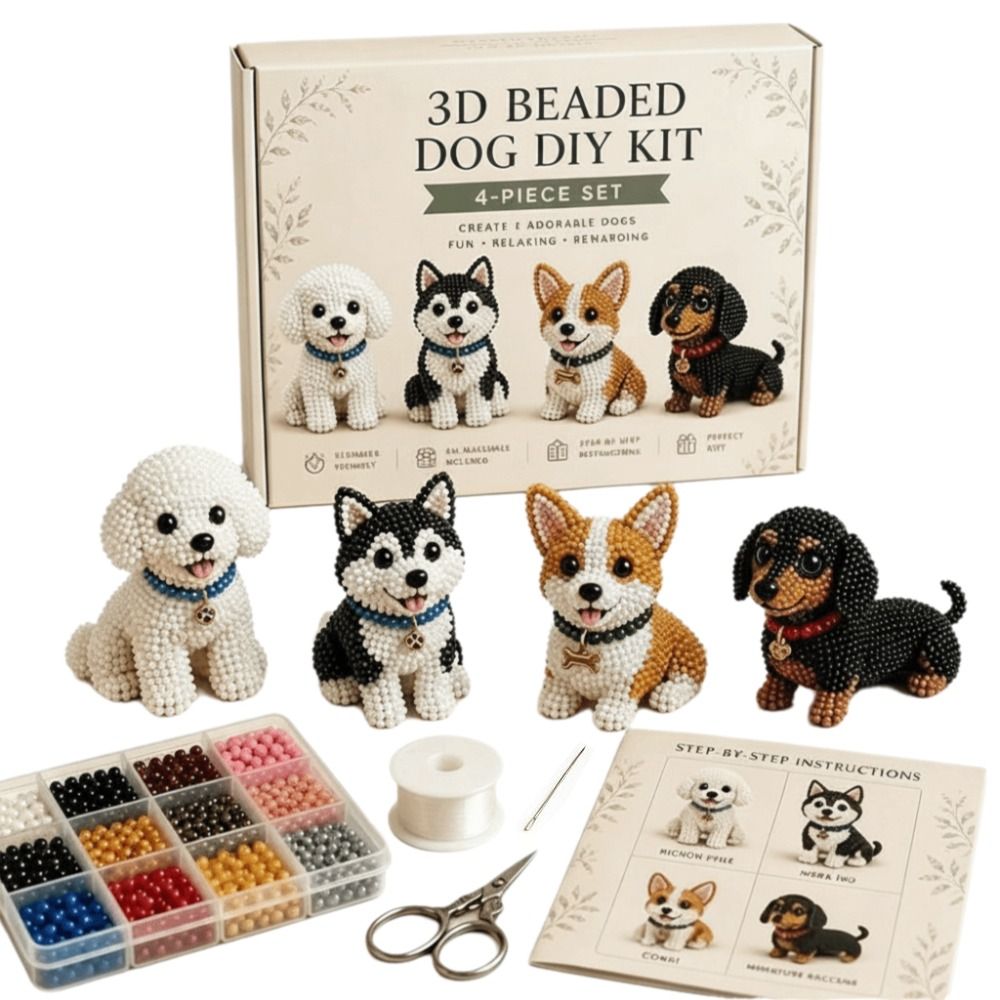 Tiny Beads 3D Beaded Animal Ki - Art Craft Animals ulasan dan harga