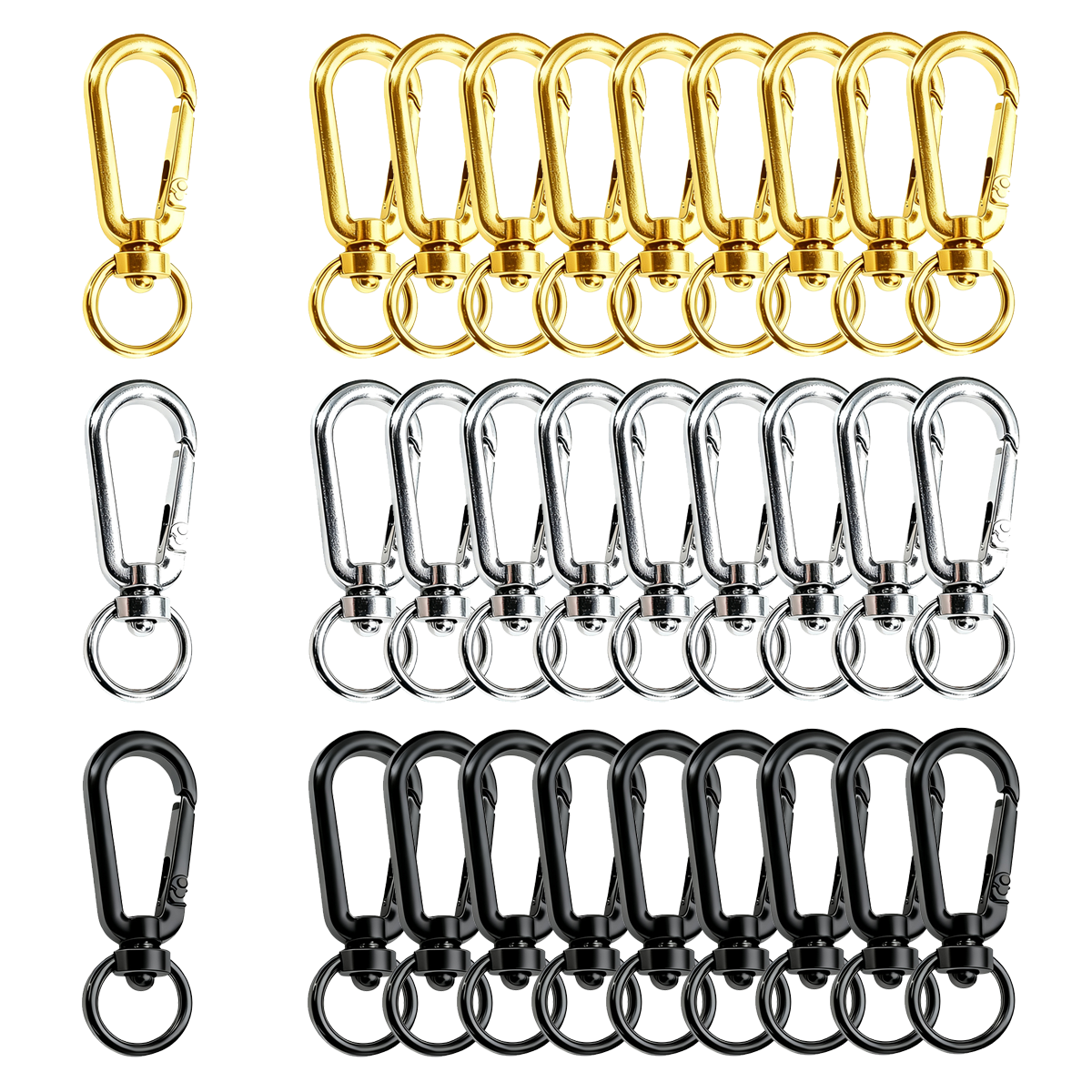 9/18/36 Pcs Open Swivel Clips  - Art Craft Gifts ulasan dan harga