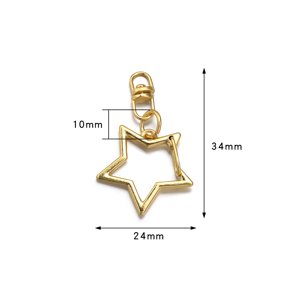 10Pcs Alloy Star Shaped Snap K - Art Craft Gifts ulasan dan harga