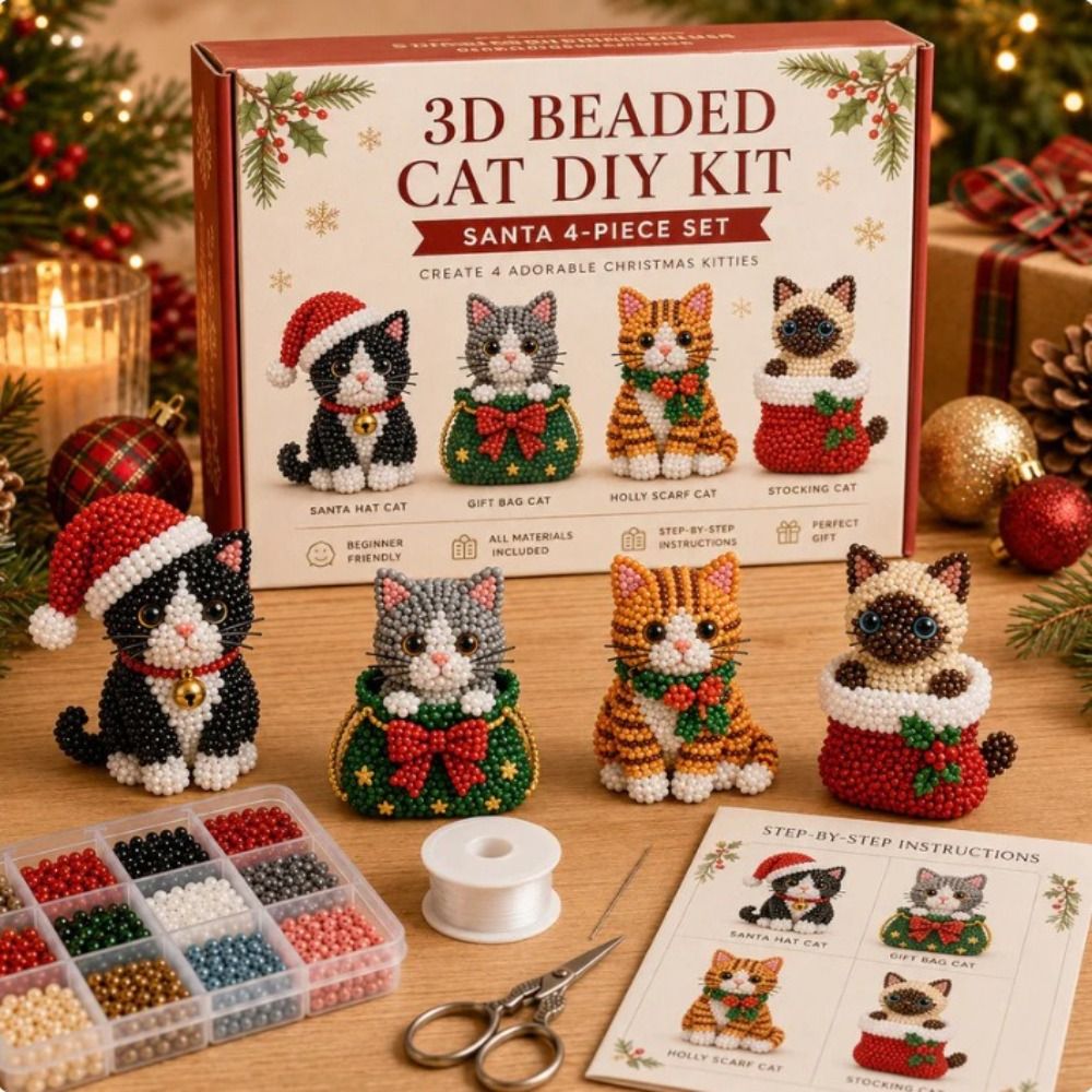 Tiny Beads 3D Beaded Animal Ki - Art Craft Rainbow ulasan dan harga