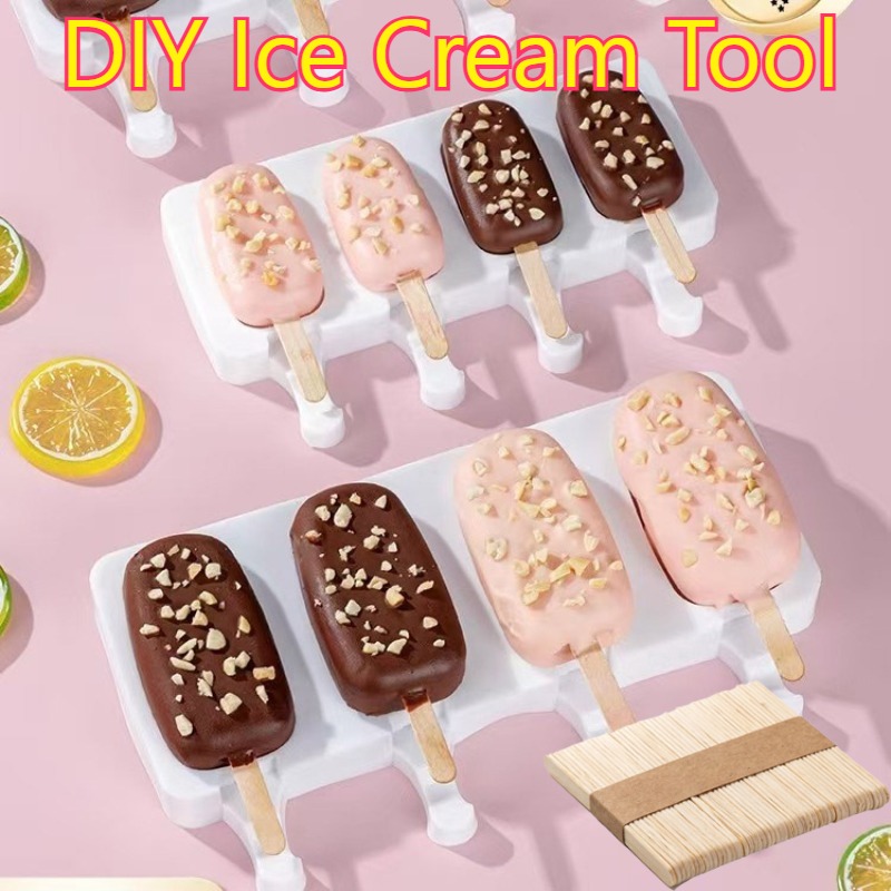 50/100pcs Ice Cream Popsicle S - Art Craft With Ice Cream Stick ulasan dan harga