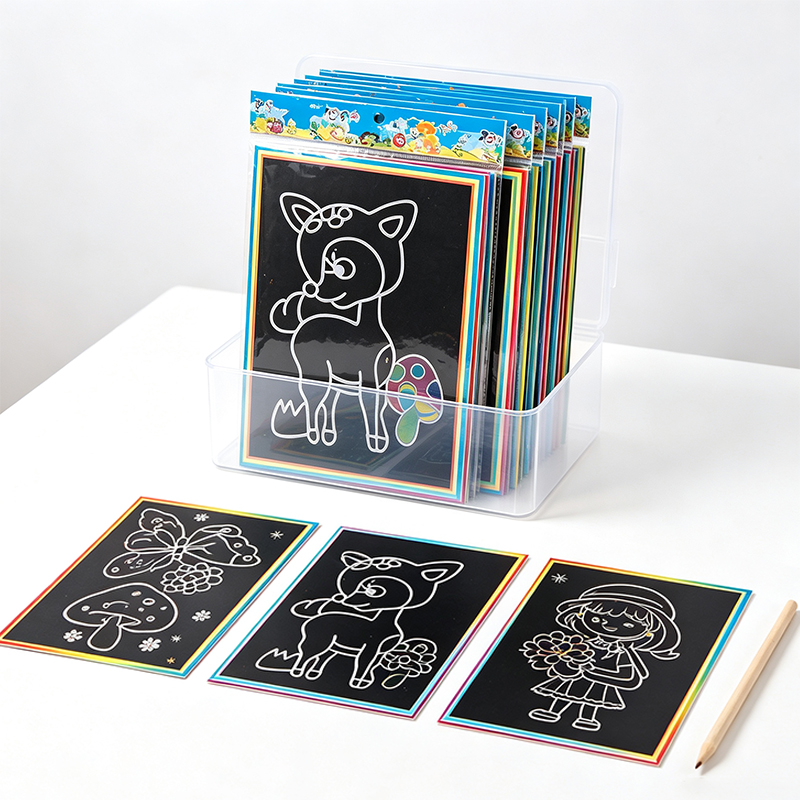 10/15/20Sheet Small Scratch Ar - Art Craft Rainbow ulasan dan harga