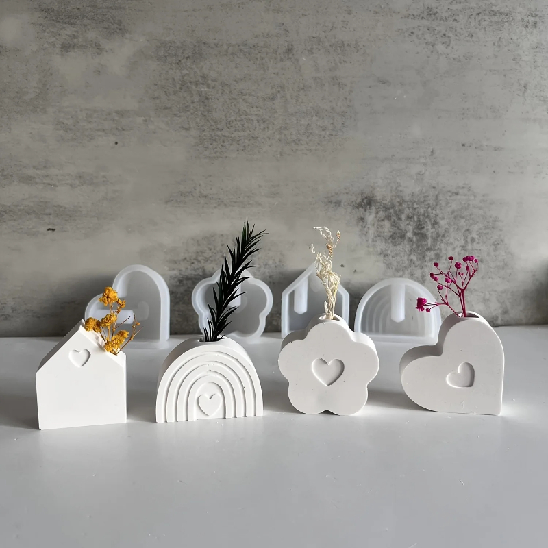 1/4pcs Silicone Vase Molds for - Art Craft Rainbow ulasan dan harga