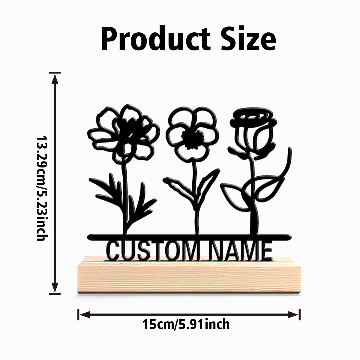 1pc Fashion flowers Customizab - Art Craft Gifts ulasan dan harga