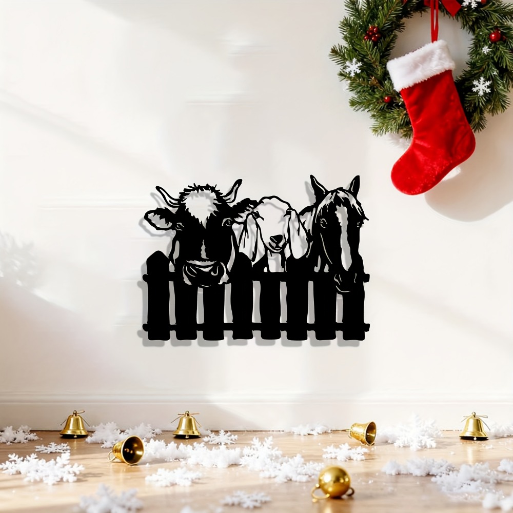 CIFBUY Metal Wall Art Farm Ani - Art Craft Animals ulasan dan harga
