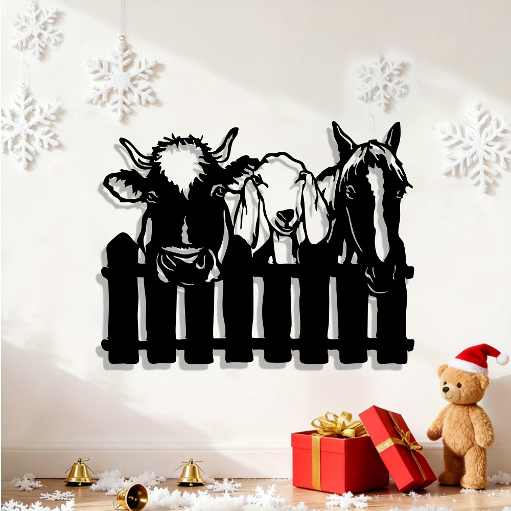 CIFBUY Metal Wall Art Farm Ani - Art Craft Animals ulasan dan harga