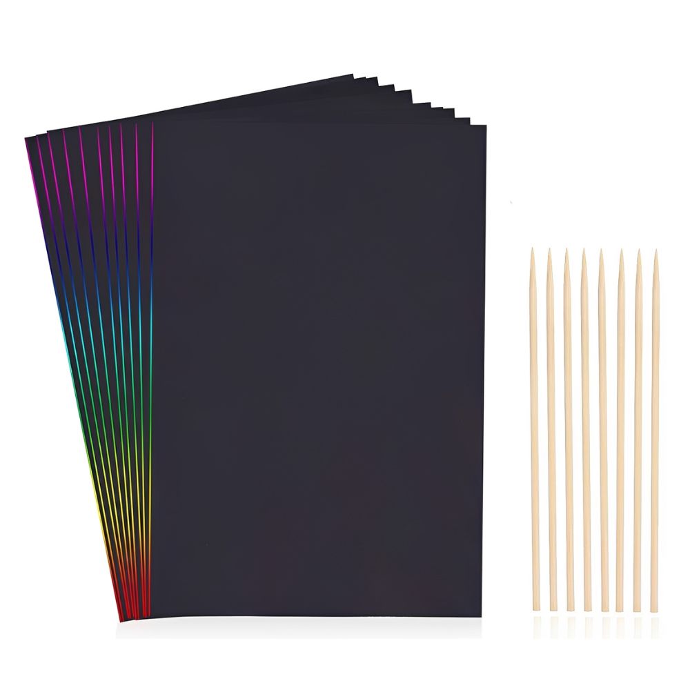 20pcs 16K/32K Rainbow Scratch  - Art Craft Rainbow ulasan dan harga