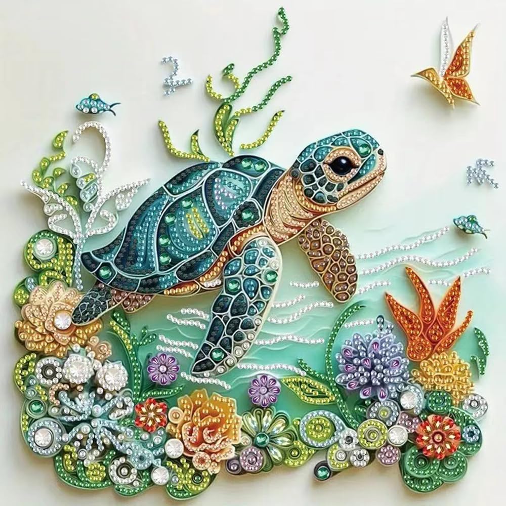 Sea Turtle Animal Diamond Pain - Art Craft Animals ulasan dan harga