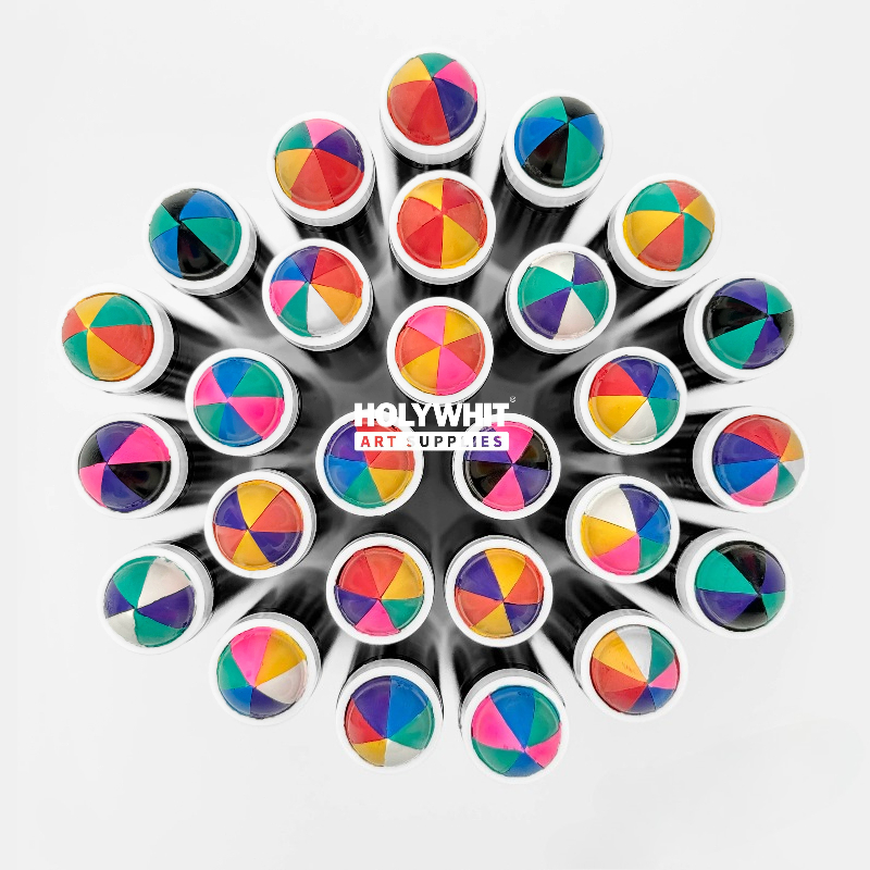 1 Pcs Mixed Solid Oil-Based Wa - Art Craft Rainbow ulasan dan harga