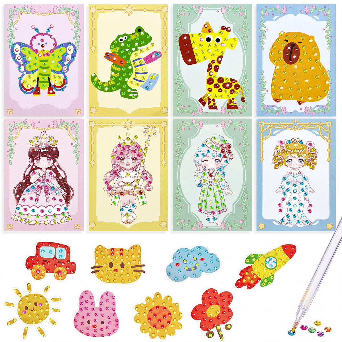 16 Pcs Gem Kit DIY Arts Crafts - Art Craft Animals ulasan dan harga