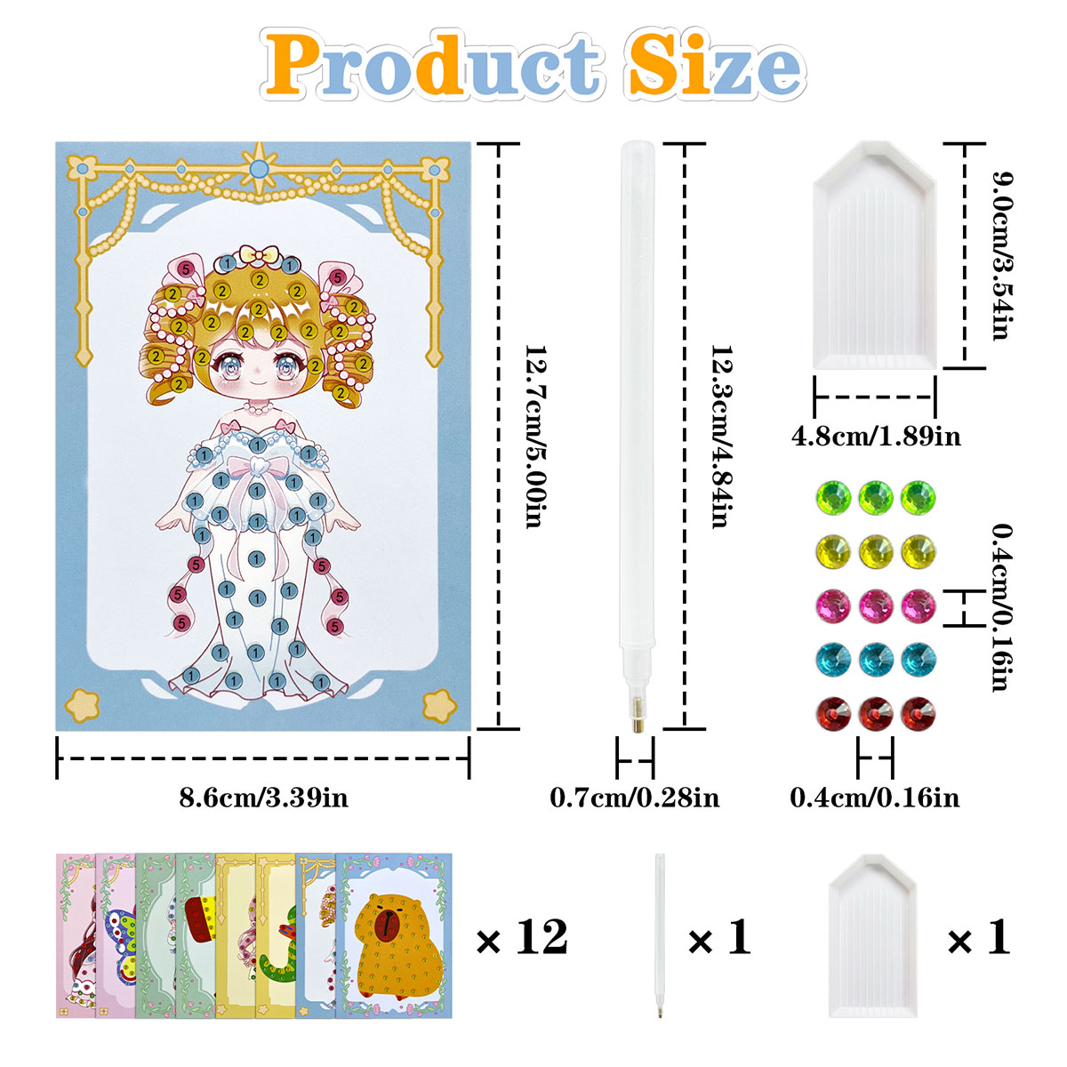16 Pcs Gem Kit DIY Arts Crafts - Art Craft Animals ulasan dan harga