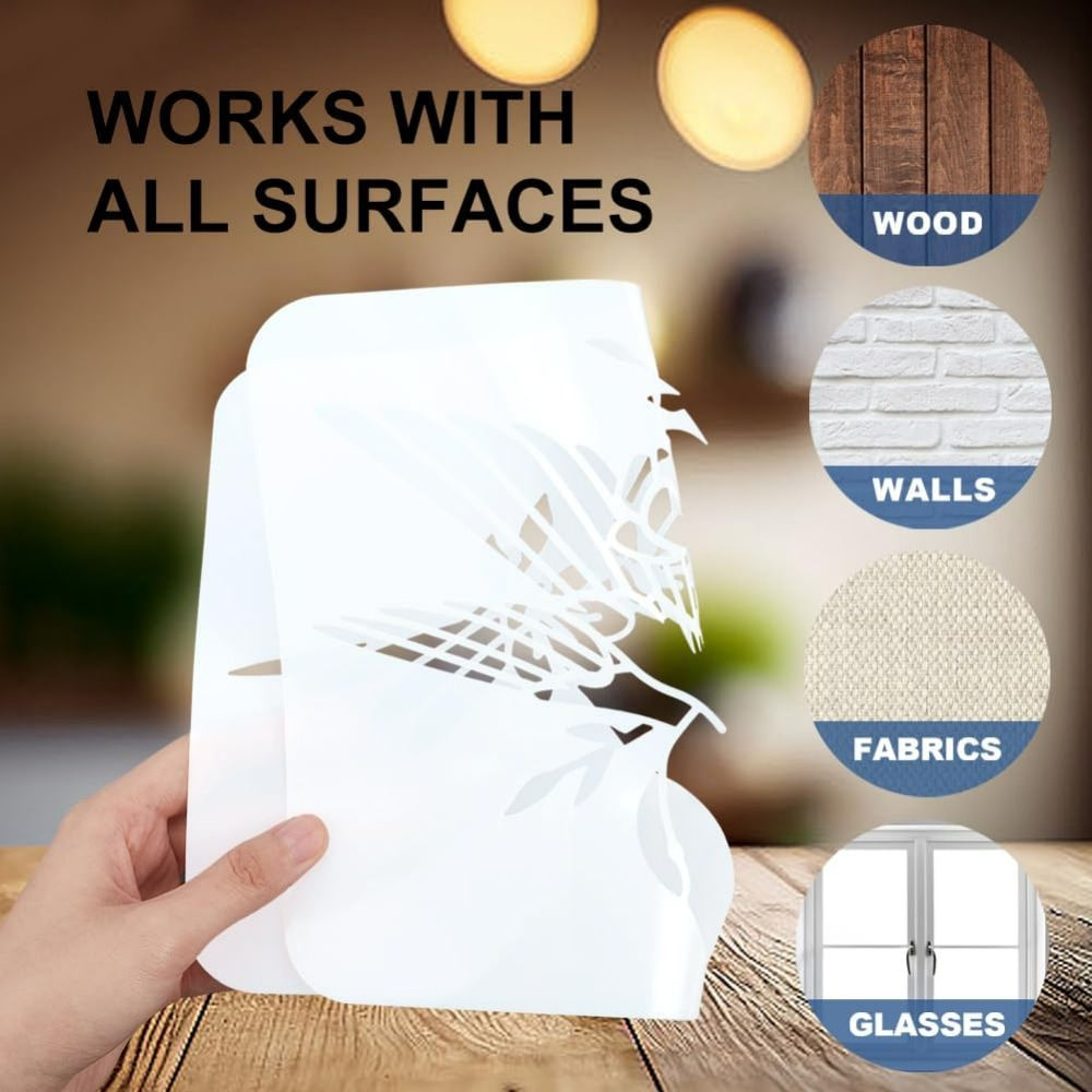 2Pcs Chess Pieces Stencil Lace - Art Craft Template ulasan dan harga