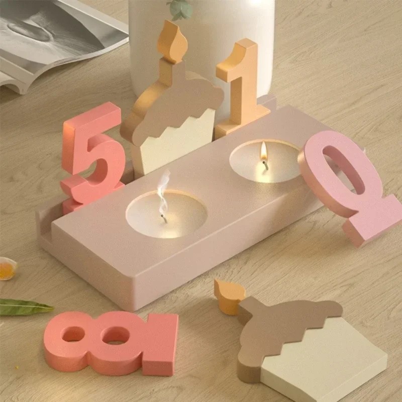 2pc Birthday Cake Silicones Mo - Art Craft Resin ulasan dan harga