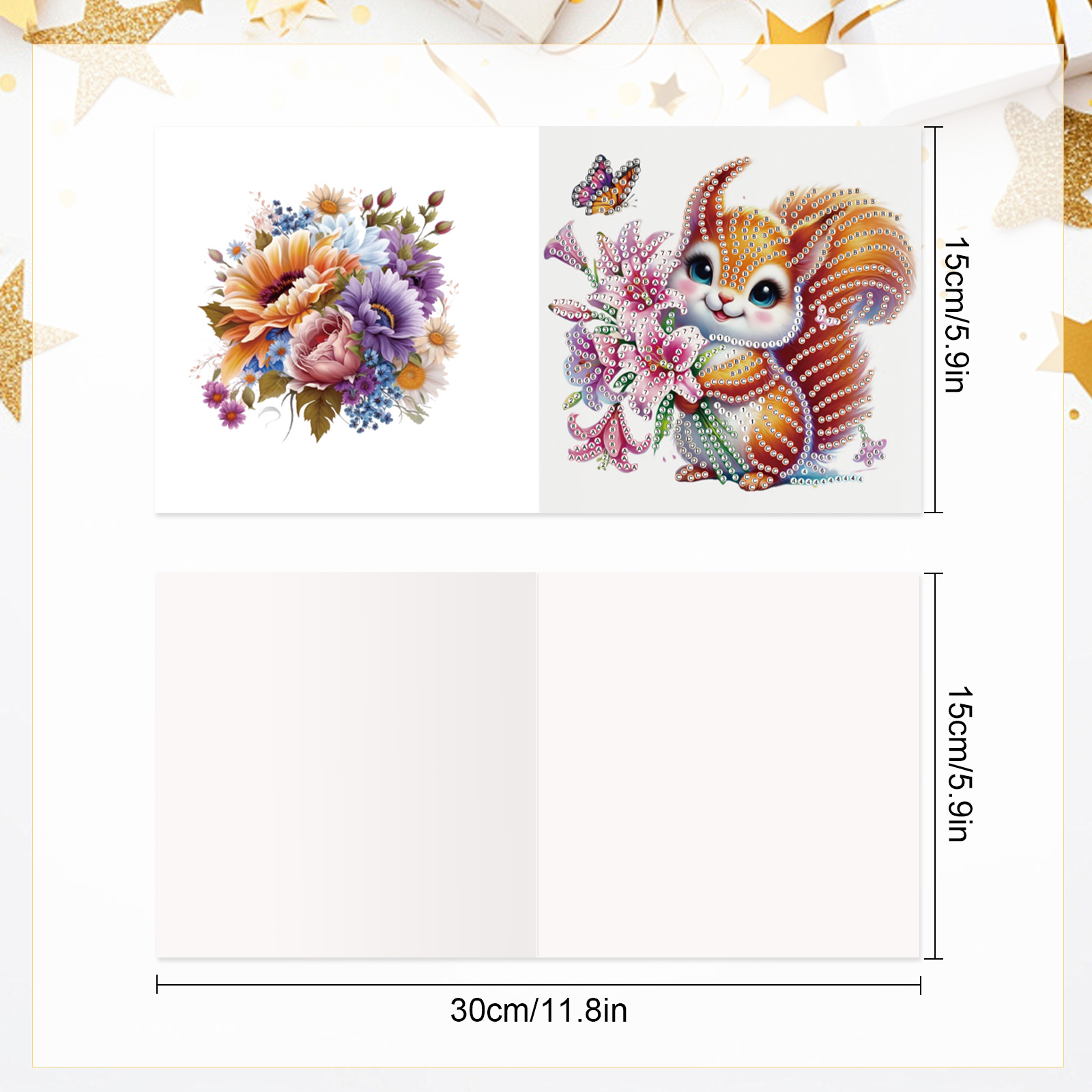 6Pcs Diamond Art Painting Gree - Art Craft Animals ulasan dan harga