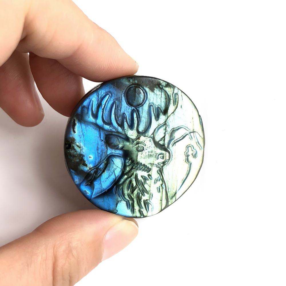 1pc Rainbow Flashy Labradorite - Art Craft Rainbow ulasan dan harga