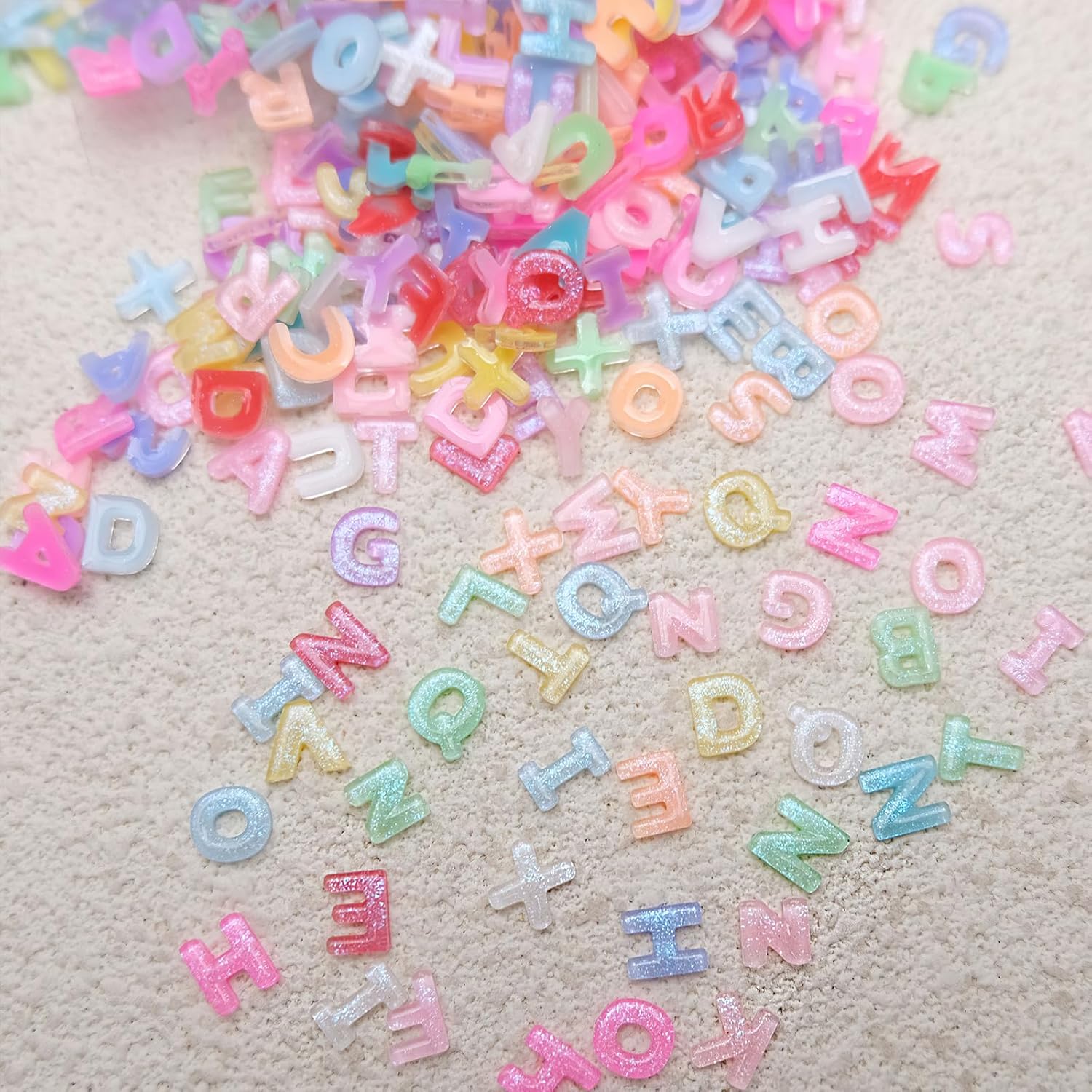 100pcs 3D Colorful Letter Nail - Art And Craft Letter Z ulasan dan harga