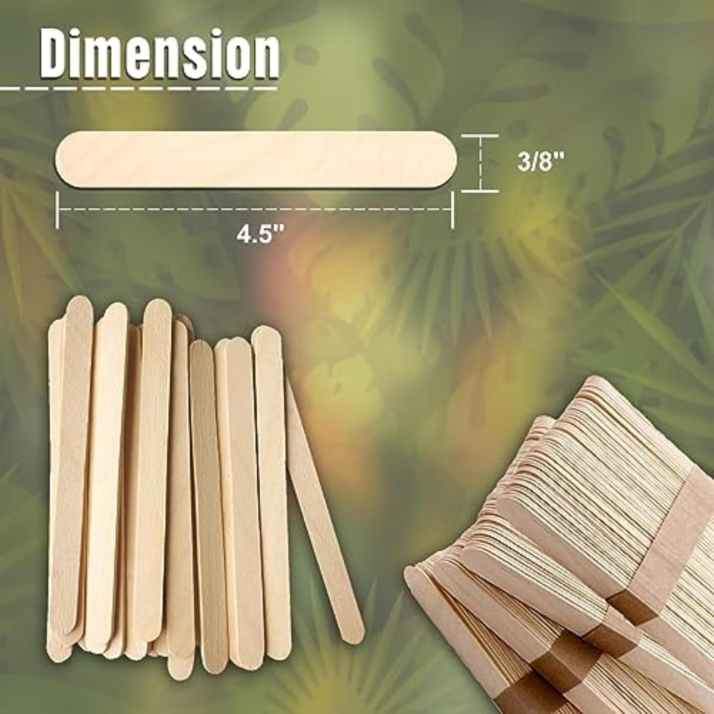 210 Pcs Natural Wood Ice Cream - Art Craft With Ice Cream Stick ulasan dan harga