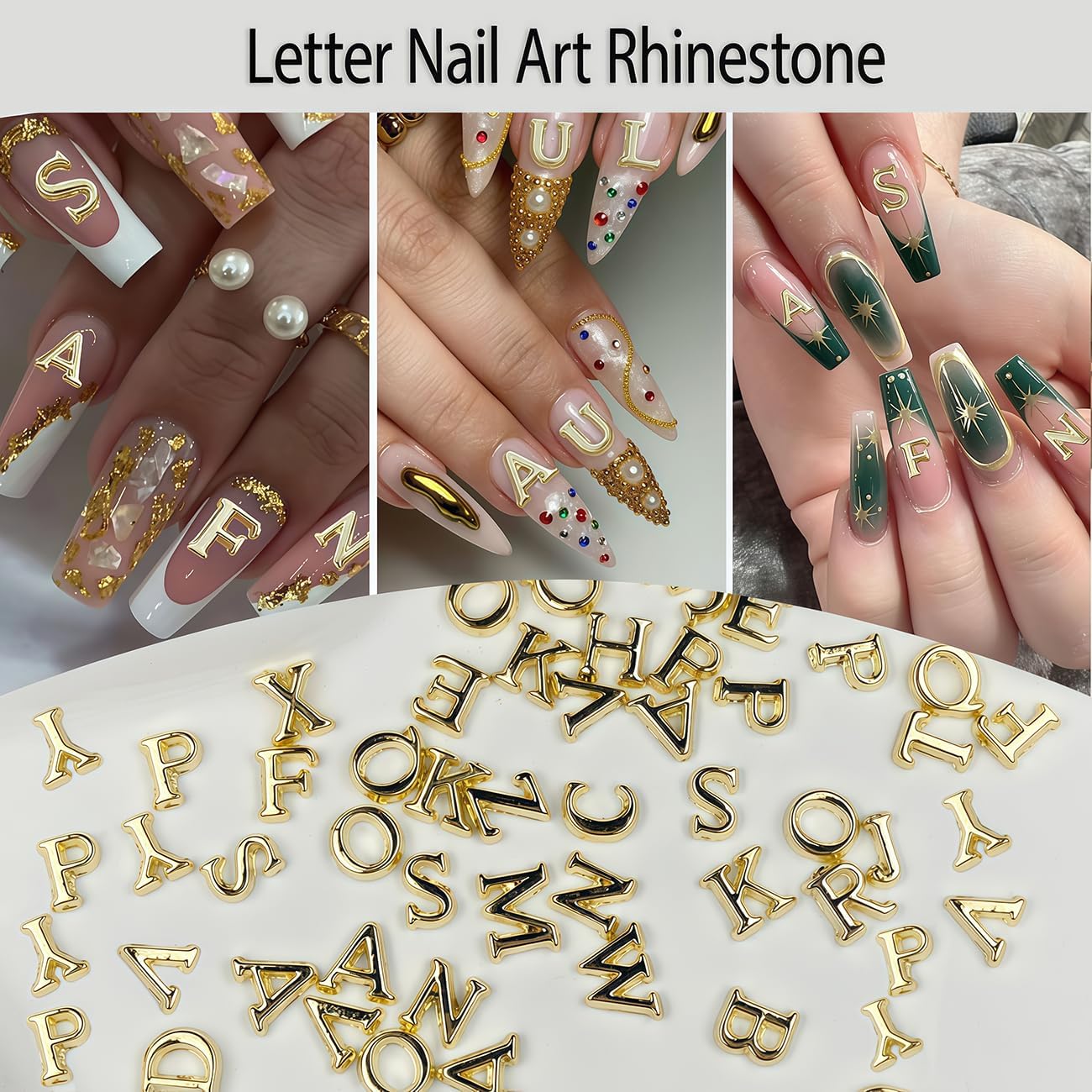 26pcs Gold A-Z Letter Shape Na - Art And Craft Letter Z ulasan dan harga