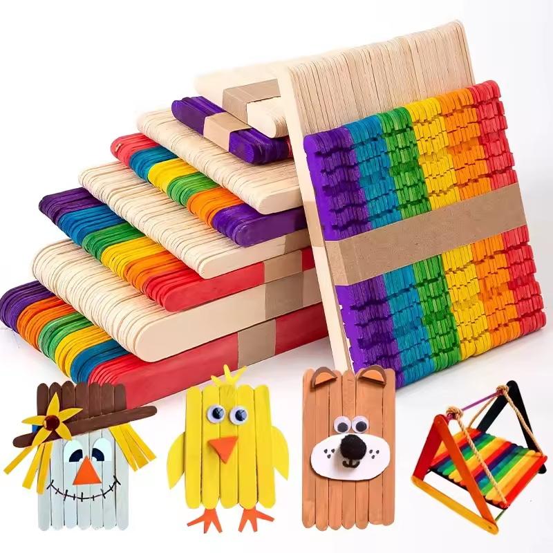 textureColorful Popsicle Stick - Art Craft With Ice Cream Stick ulasan dan harga