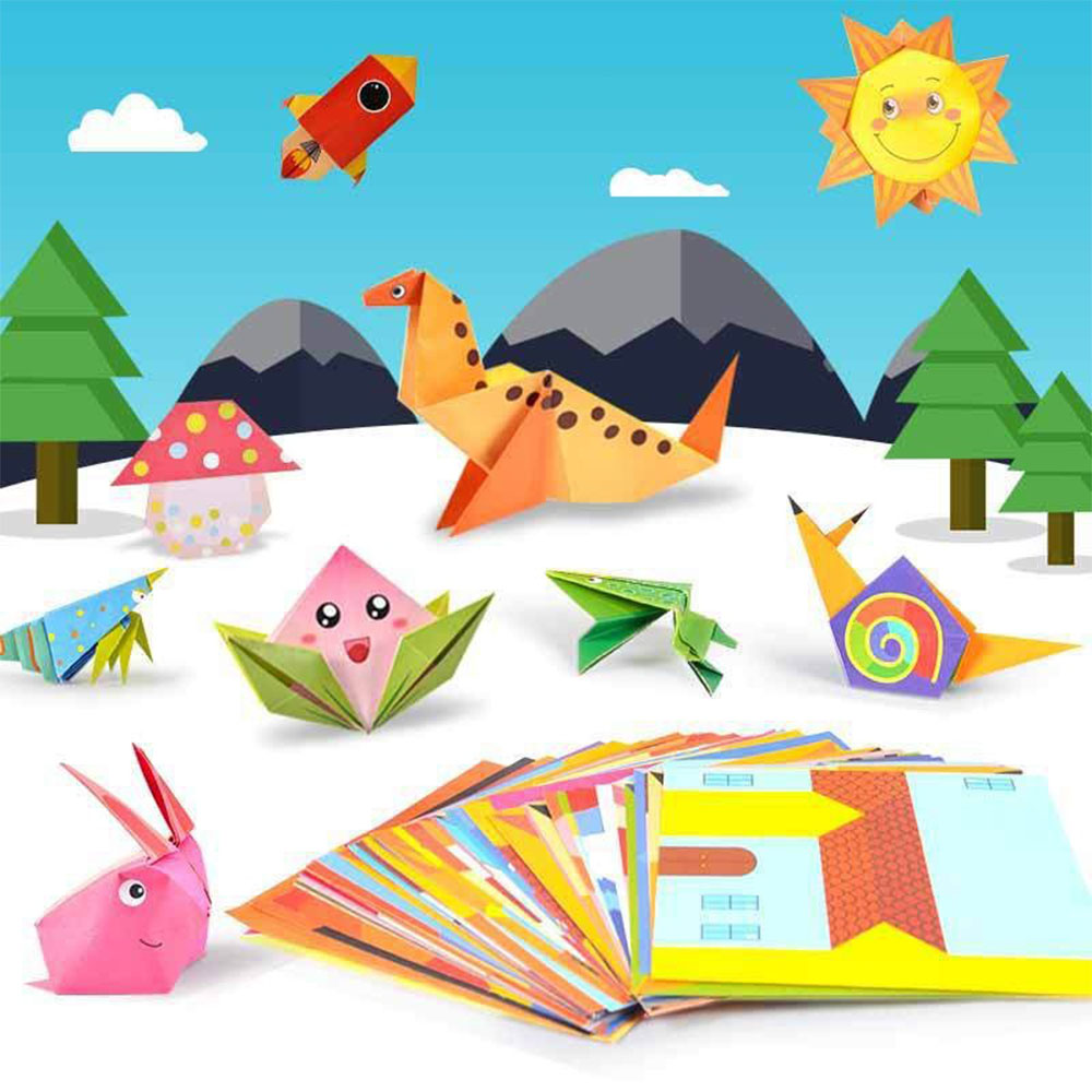 Origami Kit 30/108 Sheets Orig - Art Craft Rainbow ulasan dan harga